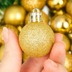 Kit 30 Bolinhas De Natal Enfeites Para Árvore Natal 3cm