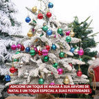 Kit 30 Bolinhas De Natal Enfeites Para Árvore Natal 3cm