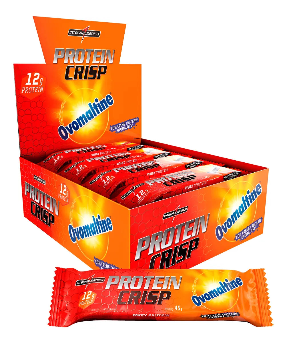 Barra de Proteína Crisp Bar Ovomaltine 12 unidades Integralmédica