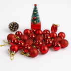 Kit 30 Bolinhas De Natal Enfeites Para Árvore Natal 3cm