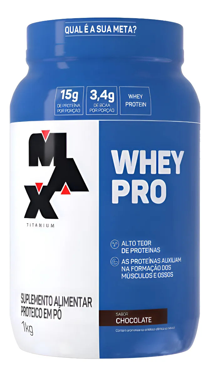 Whey Pro Max Titanium Protein Pro Com Bcaa E Aminoácidos 1kg