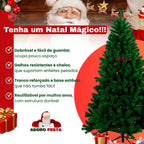 Árvore de Natal Tradicional Pinheiro Verde 1,80m 850 Galhos Cheios