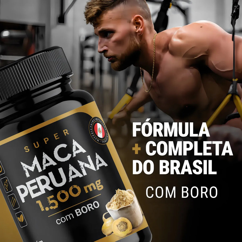 Super Maca Peruana Com Boro 120 cápsulas Suplemento Daily Life Premium