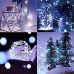 Cordão Fio De Fada 10m 100 Leds Enfeite Natal Branco Quente