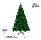 Taira Home Árvore De Natal Alemã Verde 1,50m 560 Galhos Pinheiro