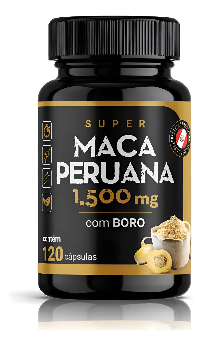 Super Maca Peruana Com Boro 120 cápsulas Suplemento Daily Life Premium