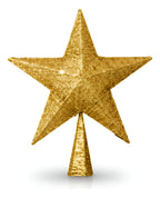 Estrela Ponteira Enfeite Luxo Topo Árvore De Natal 25x20cm Racala