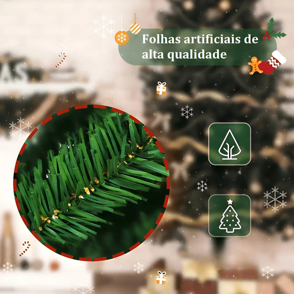 Taira Home Árvore De Natal Alemã Verde 1,50m 560 Galhos Pinheiro