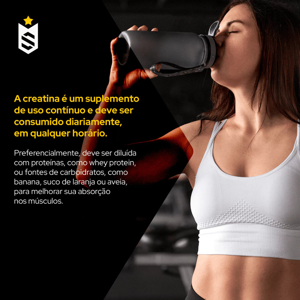 Creatina Monohidratada Pote 300g 100% Pura Importada Soldiers Nutrition Suplemento Performance Muscular Força