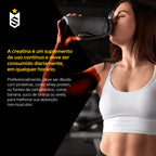 Creatina Monohidratada Pote 300g 100% Pura Importada Soldiers Nutrition Suplemento Performance Muscular Força